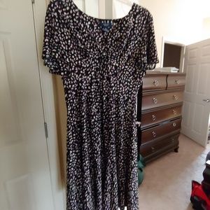 Chaps Floral Like Printed Dress